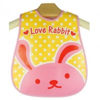 嬰兒半透明EVA口水肩 - 可愛小兔